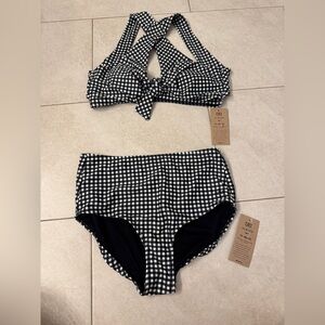 Albion Black Check Swim
